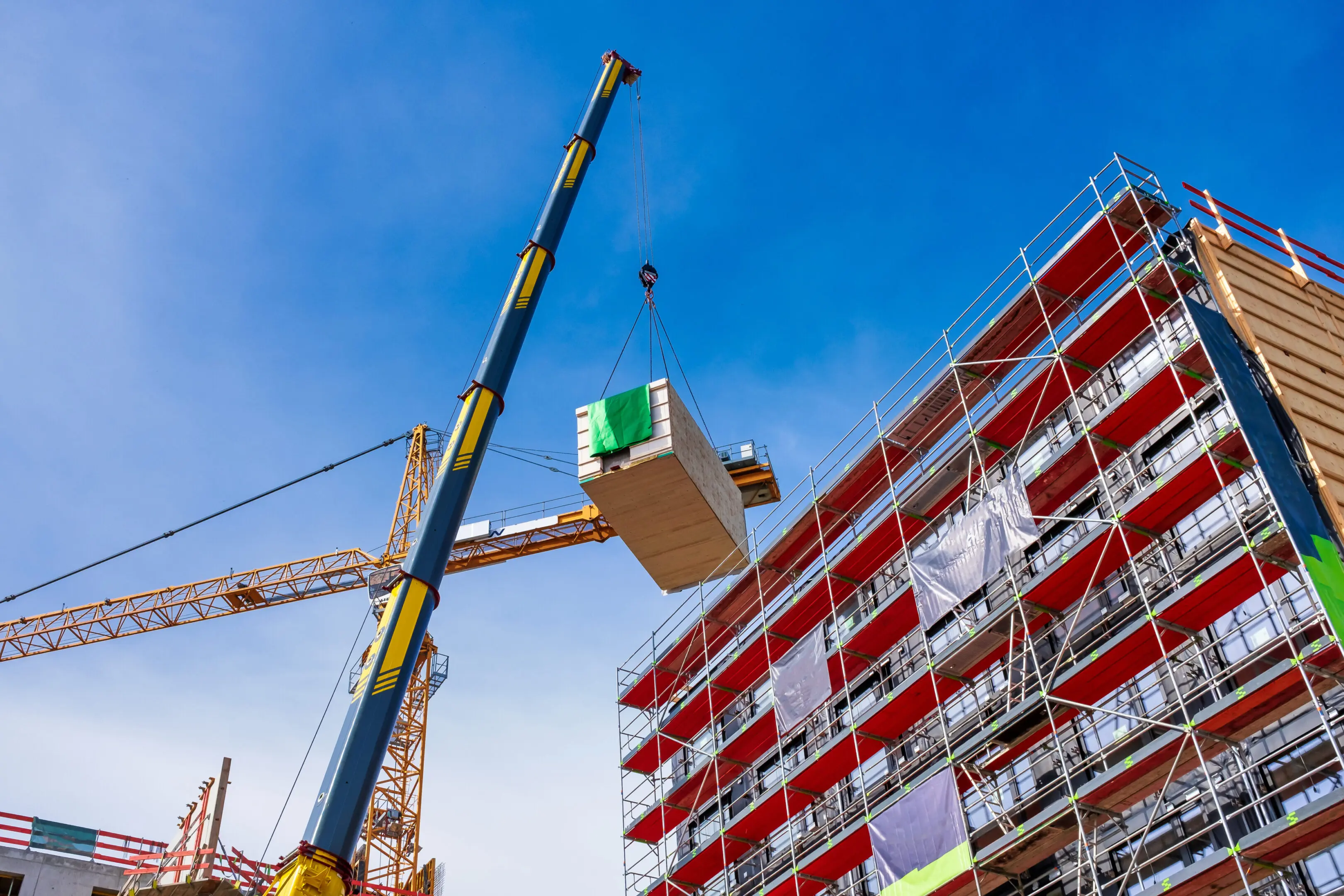 Construction site of an office building in Berlin.